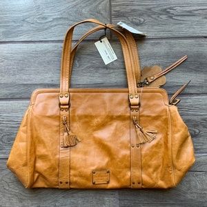 Rue Princesse Paris NEW Honey Leather Handbag